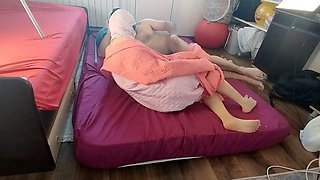 Steamy massage with plenty of lube and foreplay between a couple experiencing it for the first time