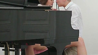 Joymii - Stacy Seduces Music Teacher During Piano Lesson Leading to Hot Creampie Finish