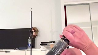 Priscilla Salerno masturbates and plays with a vibrator