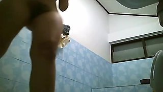 Lovely ass asian naked in a shower