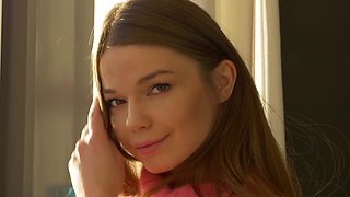 Hot solo masturbation with cute babe Jacqueline