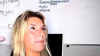 Blonde teen Sierras first erotic masturbation video