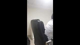 Hot Latina MILF fucks doctor in his office with her big natural tits
