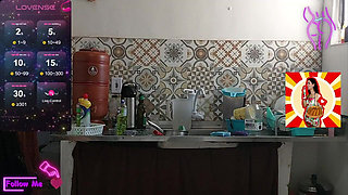 Hot Sex in the Kitchen with Vanesinha Mike