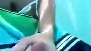 Underwater Jerk-Off Session Outdoors - Amateur Style