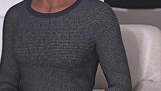 Busty MILF Landlady Nailed and Creampied by a Horny Black Oldman