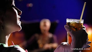 SinfulXXX Voyeur Anna de Ville is waiting to get fuck by Lutro and Ebony Samantha Cruuz