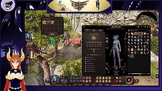 Ebony Elf Lewdness with Small Tits: Baldur's Gate 3 Part 1