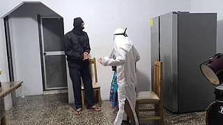 The pastor gives us his blessing and we fuck in the house! We are all blessed by the great Lord, creator of everything