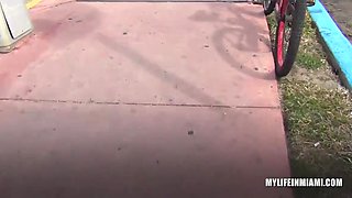 Petite Slim Babe Seduced At Sunny Beach For Steamy Lustful Pound