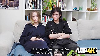 Secret Blowjob Beside Sleeping Roommate