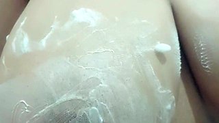 Big boobs milf masturbates with her dildo