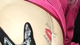 Leather, Latex and Glove Fetish, Lesbian Sex, Peeing in Glasses