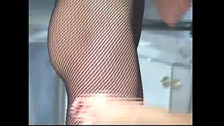 Slave Licks Two Mistresses High Heels Then Fucks Them Ass and Cums on Feet