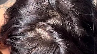 Brunette slut pov blowjob in close up HD