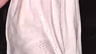 Teenager Plays in the Garden Without Panties