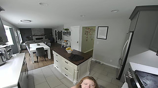 Coffee Time Kitchen Blowjob