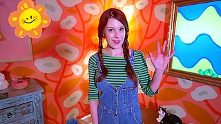 Curly Blonde Teen Records Solo Dildo Masturbation More at