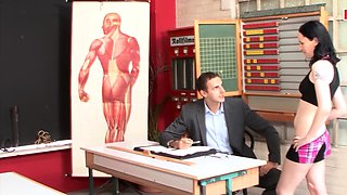 Sex in the German school with the teacher