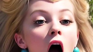 Blonde peach facial on grass redhead jeans bathroom kimono