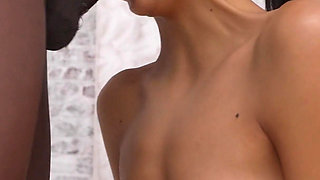 Black From Ghetto Area Fucked Skinny Asian Anal