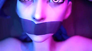 Tattoed Blue Haired Girl in Orgasmic Missionary!