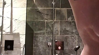 Orgasm in public sauna