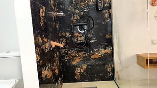 Slutty Student Bitch Fucks Her Dildo in Shower