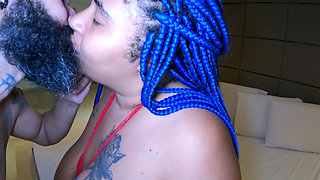 Young BBW with Huge Boobs Fucked and Receiving a Big Cum in Mouth