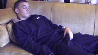 Lance Beating His Meat