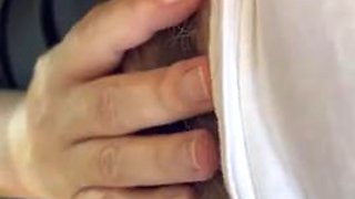 Submissive Suck on Her Knees Under the Table