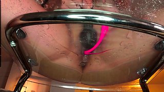 Bondage fetish solo toying hussy