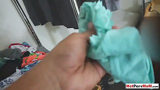 Licking my frustrated busty MILF stepmothers hot pussy