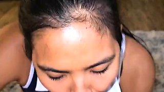 Cute Asian Bar Girl Sucks Dick and Gets Fucked - POV