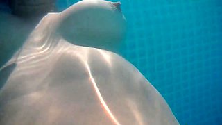 Skinny Dipping and Teasing in the Garden Pool - Amateur Teen