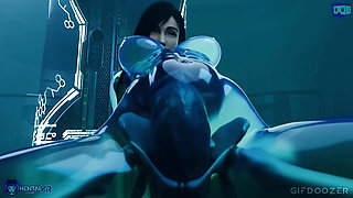 Slime Tifa dildo play