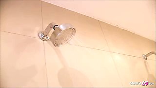Shower FFM Threesome orgy Sex