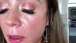 Chubby milf strip show her big boobs webcam