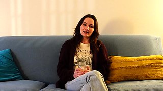 Lesbian casting with strapon fucked amateur