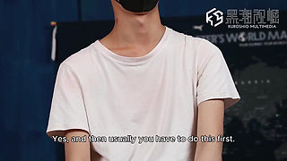 No.ksgh16 Climax Lab Ep.57 shy Curved-down Stud Too Sensitive, Keeps Falling off the Bedep.1-4