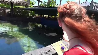 Aquarium & Cliffside Adventure with Redheaded Athena Rayne (POV)