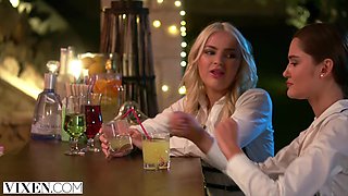 Hot black bald girl pleases her white boyfriend's cock with her pussy and mouth