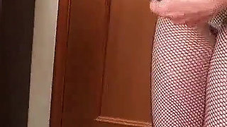 Skinny Asian mature with hairy pussy banged by stepdad at casting