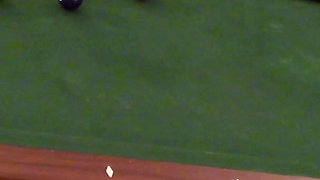 Mature Wife Big Boobs with High Heels Fucked on Pool Table to Orgasm