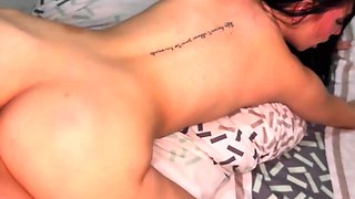 Slim Latin Brunette Pleasures in Steamy POV Action