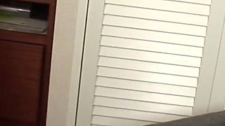 Japanese Husband Watches Wife's Hairy Pussy Fucked by Another Man - Cuckold Couch Creampie