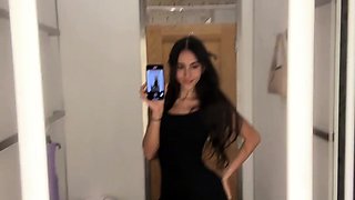 Izzy Green Fingers And Squirts In A Public Changing Room