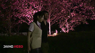 Wild Japanese babe unleashes passion blowing then fucking roughly