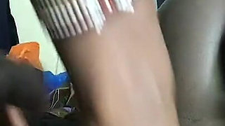 Slimthick Petite Ebony Slut Folded up and Fucked Hardcore