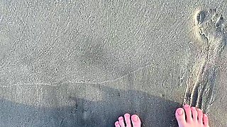 Euro amateur outdoor masturbation